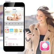 VTech Vigilabebés con cámara de 5 pulgadas 1080p, gran angular de 120°, visión nocturna, giro, inclinación y zoom remotos, comunicación bidireccional, compatible con iOS y Android, WiFi