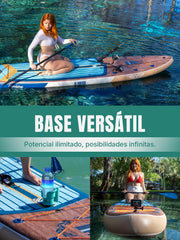 Niphean (Extra Grande) Tabla de Paddle Surf Hinchable para 2+1 Personas/Familia, Paddle Surf con Aleta Equilibrada (Apto para Principiantes), Funda Impermeable, Tabla SUP para Adultos, Regalo