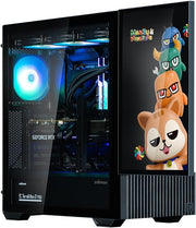 Chasis PC Torre Mediana con pantalla de 15,6'' Zalman Z10 DS (Negro)