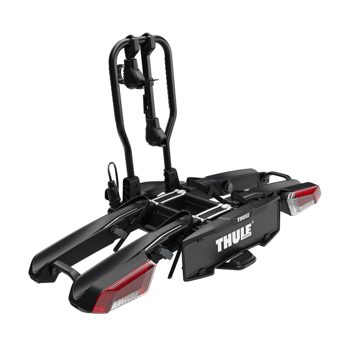 Portabicicletas de plataforma Thule EasyFold 3 para bola de remolque, negro, plegable, para 2 o 3 bicicletas