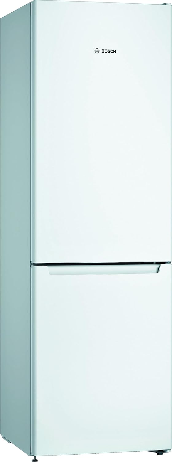 Frigorífico combi Bosch KGN36NWEA Serie 2, 186 x 60 cm, 215 L de refrigeración y 87 L de congelación, NoFrost: nunca más tendrá que descongelar, iluminación LED para una distribución uniforme de la luz