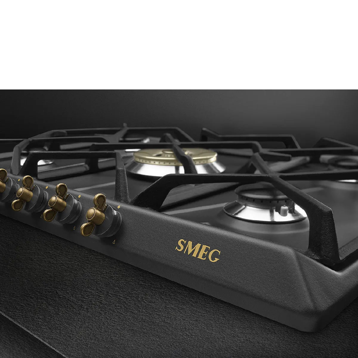 Placa Smeg Coloniale SRV876AOGH antracita integrada 68,5 cm gas 5 zona(s)