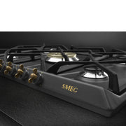 Placa Smeg Coloniale SRV876AOGH antracita integrada 68,5 cm gas 5 zona(s)