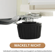 Refrigerador con congelador Merax, combinación frigorífico-congelador, frigorífico pequeño con 51L y congelador de 21L, silencioso, LED, estantes de vidrio, cajón para verduras, estantes en la puerta, para cocina, sala de estar, oficina, negro