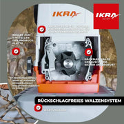 Trituradora de jardín de rodillo ILH 3000 A 3000 W, grosor de rama de 44 mm, sistema de corte silencioso, caja colectora de 60 L