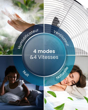 Enfriador de aire Pro Breeze OmniAir 7L 3 en 1, 7 velocidades, 3 modos, oscilante, temporizador de 10 h, climatizador portátil sin evacuación, silencioso, sin conductos, ventilador enfriador de aire