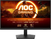 AOC Gaming 27G15N, Monitor Full HD de 27 pulgadas, 180 Hz, VA rápido, 1 ms, sincronización adaptativa, HDR10, bajo retardo de entrada (1920 x 1080, HDMI 2.0, DisplayPort 1.4)