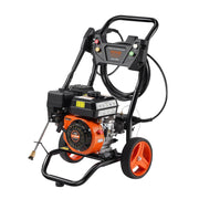 VEVOR Hidrolavadora a gasolina, 3400 PSI, lavadora de alta presión a gas, 10 L/min, con bomba de aluminio, pistola pulverizadora, extensión y 5 boquillas para coche, casa, entrada, vertical