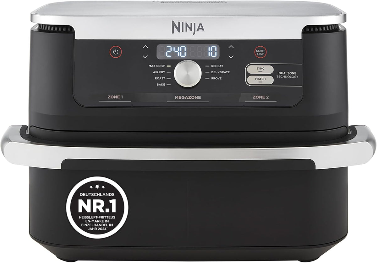 Freidora de aire Ninja Foodi FlexDrawer de doble zona, negra AF500EU