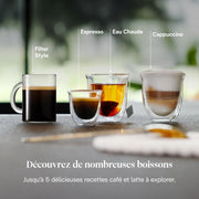 De'Longhi Magnifica Start - Máquina de café automática Perfetto con espumador de leche automático LatteCrema, 4 bebidas programadas, controles táctiles, negro (ECAM220.91.B)
