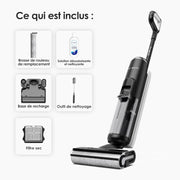 Tineco Floor One S6, limpiador de suelos inalámbrico todo en uno para suelos duros, gran autonomía, perfecto para suciedad difícil y pelo de mascotas, limpieza de bordes mejorada, autolimpieza