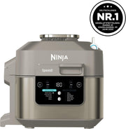 Multicocina Ninja Speedi, 5,7 L, 12 en 1, freidora de aire, cocción lenta, grill, horneado, Stone Gold ON500EUSTGD