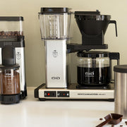 Moccamaster KBG Select, cafetera, cafetera retro, café de filtro, color blanco hueso, 1,25 L