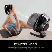 Ventilador Shark FlexBreeze silencioso, ventilador híbrido con y sin cable, portátil, para interiores y exteriores, resistente a los rayos UV y al agua, ultra potente, ultra silencioso, blanco FA220EU