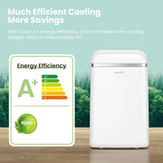 Aire acondicionado portátil Comfee Easy Cool 2.0, 7000 BTU 2,0kW, refrigeración, ventilación y deshumidificación, tamaño de habitación hasta 68m³ (25㎡), control por APP/Alexa/Google Home/IFTTT, aire acondicionado móvil con manguera de escape