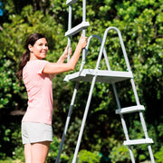 Escalera de seguridad Intex para piscina de 1,22 m con peldaños extraíbles