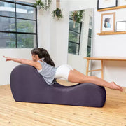 Avana Sleek Chaise Lounge para yoga - Fabricado en EE. UU. - Ideal para estiramientos, relajación, ejercicio y más, 60 pulgadas de largo x 18 pulgadas de ancho x 26 pulgadas de alto, gris claro