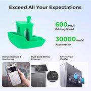 Impresora 3D Creality K2 Plus Combo con sistema de filamento inteligente CFS, doble cámara con IA, impresión de alta velocidad a 600 mm/s, área de impresión de 350 x 350 x 350 mm