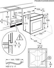 Horno empotrable AEG – Serie 5 Aire caliente circular: resultados de cocción uniformes en 3 niveles – Autolimpieza por pirólisis – 25 programas automáticos – Pantalla táctil LED – Calentamiento rápido – Negro – BPE53516AB