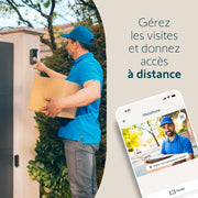 somfy 1871229 – Videoportero V350 Connect | Interfono conectado | Pantalla de 7 pulgadas | Visión nocturna | Gestión de visitas a distancia mediante la aplicación Protect | Control de hasta 5 equipos motorizados RTS