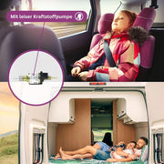 Autoterm Air 4D 4 kW 12 V Calefactor auxiliar diésel con panel de control PU-5 y bomba de combustible silenciosa para coche, camión, autocaravana, barco