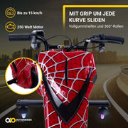 Actionbikes Motors Patinete Eléctrico Infantil para Derrapes | Motor de 𝟐𝟓𝟎 W - Carrito de Derrape 360° - 3 Niveles de Velocidad - Iluminación LED - Asiento Ajustable - Bluetooth - Kart de Derrape - Coche de Derrape (Space Purple)