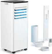 Aire acondicionado portátil 9000 BTU con tubo de escape | Aire acondicionado móvil 4 en 1 | Funcionamiento silencioso