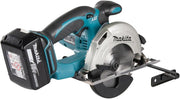 Sierra circular inalámbrica Makita 51 mm, (18 V/5  Ah, 2 baterías y cargador en Makpac), DSS501RTJ, negro, azul