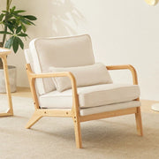 Sillón decorativo tapizado de estilo moderno de mediados de siglo