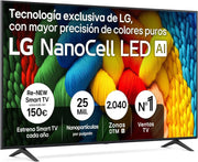 LG 65UA73006LA - TV 65", UHD 4K, WebOS 25, IA definitiva, HDR10 Pro, Superescalado, Dolby Digital Plus, Google Assistant, Negro