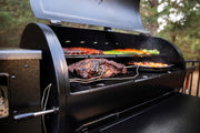 Barbacoa de pellets Pit Boss Navigator 1150, negro, de acero, 162 x 94 x 119 cm, con pantalla digital