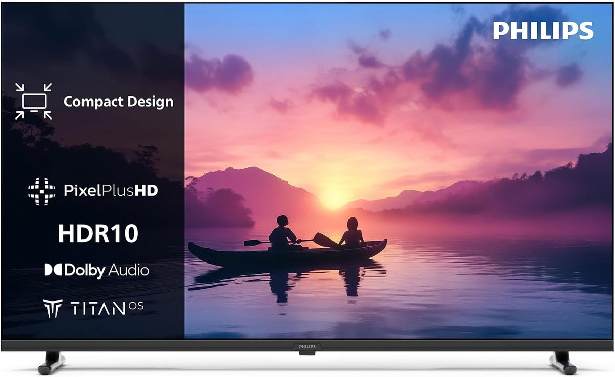 Televisor Smart TV Philips 40PFS6000 HD LED - Pantalla de 40 pulgadas con Pixel Plus, plataforma Titan OS y sonido Dolby Digital - Compatible con Alexa y el Asistente de Google