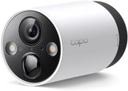 Cámara de vigilancia WiFi exterior Tapo C420, sin cables, con batería, QHD 4MP, 180 días de autonomía, visión nocturna a color, IP65, detección de personas, audio bidireccional, almacenamiento local, blanca