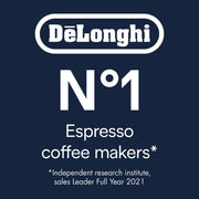 De'Longhi Dedica Style EC 685.M – Cafetera espresso de bomba tradicional, con espumador de leche profesional, solo 15 cm de ancho, para café molido o monodosis ESE, depósito de 1 l, plata