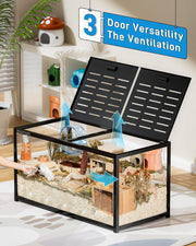 Jaula para hámster BUCATSTATE 3.0: Jaula de metal para ratas y animales pequeños, grande, apilable y de fácil montaje, 120L x 60An x 62Al cm, para roedores, ratones y hámsteres enanos (0,72 m², blanca)