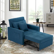 Sillón cama ajustable, convertible 3 en 1, varios colores, para 1 persona