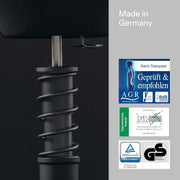aeris Swopper – Taburete ergonómico – Taburete de oficina regulable en altura – Silla de escritorio versátil para una espalda sana – Silla de oficina con ruedas, muelle estándar