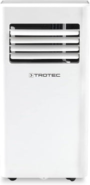 Aire acondicionado portátil TROTEC PAC 2100 X 3 en 1: refrigeración, ventilación y deshumidificación. Unidad de aire acondicionado monobloque de 2 kW, 7.000 BTU/h, para habitaciones de hasta 26 m² y 65 m³, con 2 niveles de ventilación.