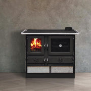 Cocina de leña Interstoves MAGNUM MBS de hierro fundido, salida por el lado izquierdo -