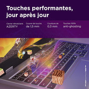 Lenovo LOQ 15IRX10 - Portátil Gaming 15.6'' FHD (Intel Core i7-13650HX, 16GB RAM, 512GB SSD, NVIDIA RTX 5060 8GB, Windows 11) Teclado retroiluminado en blanco AZERTY francés - Gris