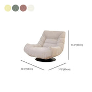 Sillón giratorio decorativo de chenilla con mechones amarillos