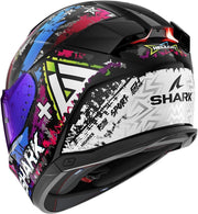 Shark, Casco de moto integral SKWAL i3 Hellcat Negro/Azul, M