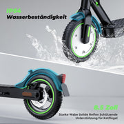 Patinete eléctrico homologado para la vía pública, 8,5 pulgadas, 30 km de autonomía máxima, aplicación, pantalla LED, carga máxima de 120 kg, patinete eléctrico plegable para adultos para el desplazamiento diario.