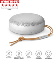 Bang & Olufsen Beosound A1 (2.ª gen.) – Altavoz Bluetooth portátil inalámbrico, resistente al agua IP67, sonido 360 grados, asistente de voz Alexa y manos libres, 18 horas de batería - Black Anthracite