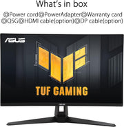ASUS TUF Gaming VG27AQA1A ― Monitor Gaming 27" WQHD 2560 x 1440, 170Hz, tiempo de respuesta 1ms, Freesync Premium, Extreme Low Motion Blur, Shadow Boost, HDR, DisplayWidget Center