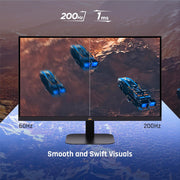 Monitor Gamer ViewSonic VX2757-2K-PRO de 27 pulgadas, WQHD 2560 x 1440p, 200Hz, 1ms MPRT, compatible con G-Sync, HDR10, IPS, 2 HDMI, DisplayPort, sin parpadeo