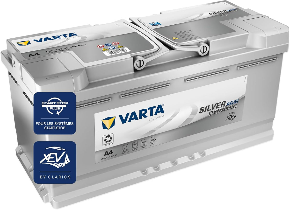 Batería de arranque XEV Varta Silver Dynamic AGM L6 A4 12V 105Ah / 950A 605901095