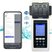 Set de análisis de agua Amblior 2.0, 27 parámetros, WiFi, Bluetooth, aplicación, equilibrador de nivel de agua, piscina, spa, jacuzzi, edición especial