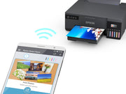 Impresora fotográfica Epson EcoTank L8050 Wi-Fi de 6 colores A4 conectada con conectividad Smart App