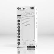 Acondicionador de aire Gerlach GL 7923, 9000 BTU, climatizador 3 en 1, ventilador, aire acondicionado, deshumidificador, enfriador de aire, pantalla LED, área de enfriamiento de hasta 25 m²